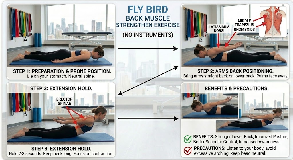 Fly Bird Back Muscle Strengthen Fly Bird Back Muscle Strengthen